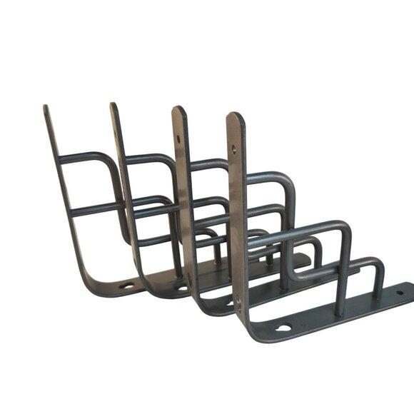 Silver Heavy-Duty Metal Shelf Brackets Set of 4 Zig-Zag Design Wall Mount Suppor - Picture 6 of 12